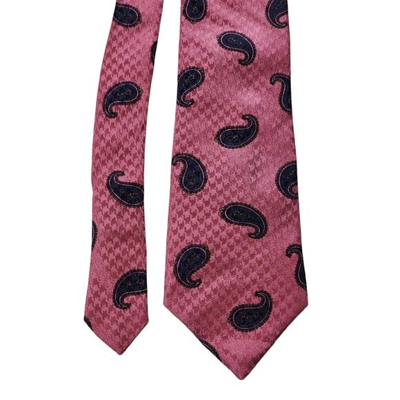 Norseman Vintage Silk Mens Tie Burgundy Necktie Neckwear Gentleman Y2k Retro - Picture 1 of 8